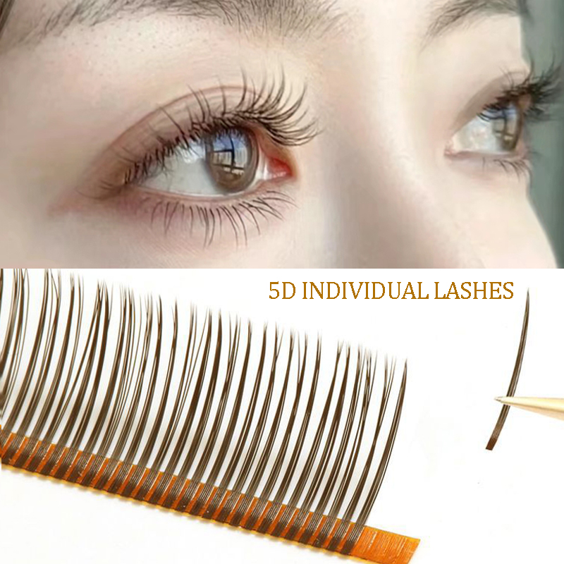 Eyelash Extension Natural Classic - 5D pojedyncze rzęsy matowe czarne naturalne