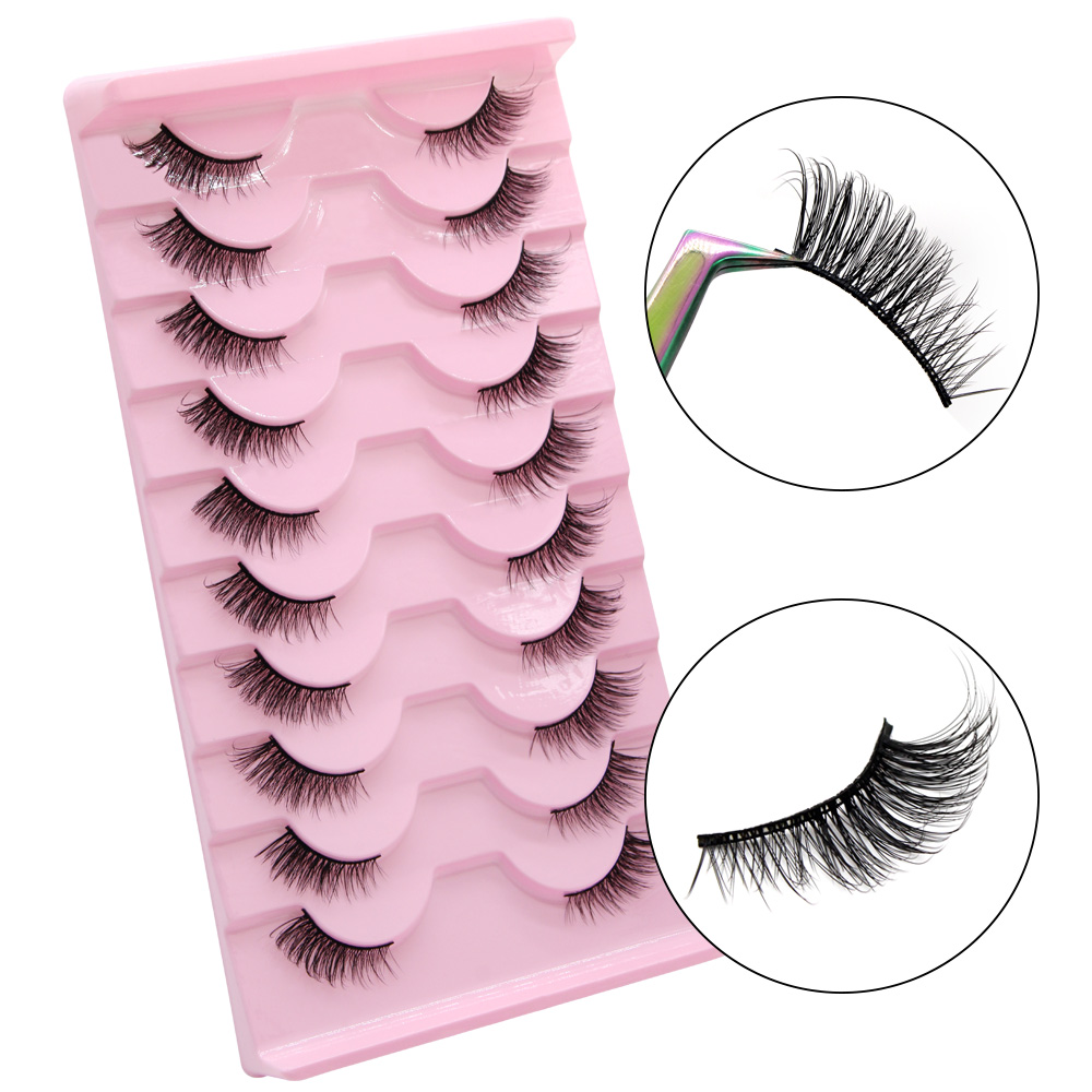 Eyelash Extension Cat Eye - Moonlily 10 par pół rzęsy naturalne