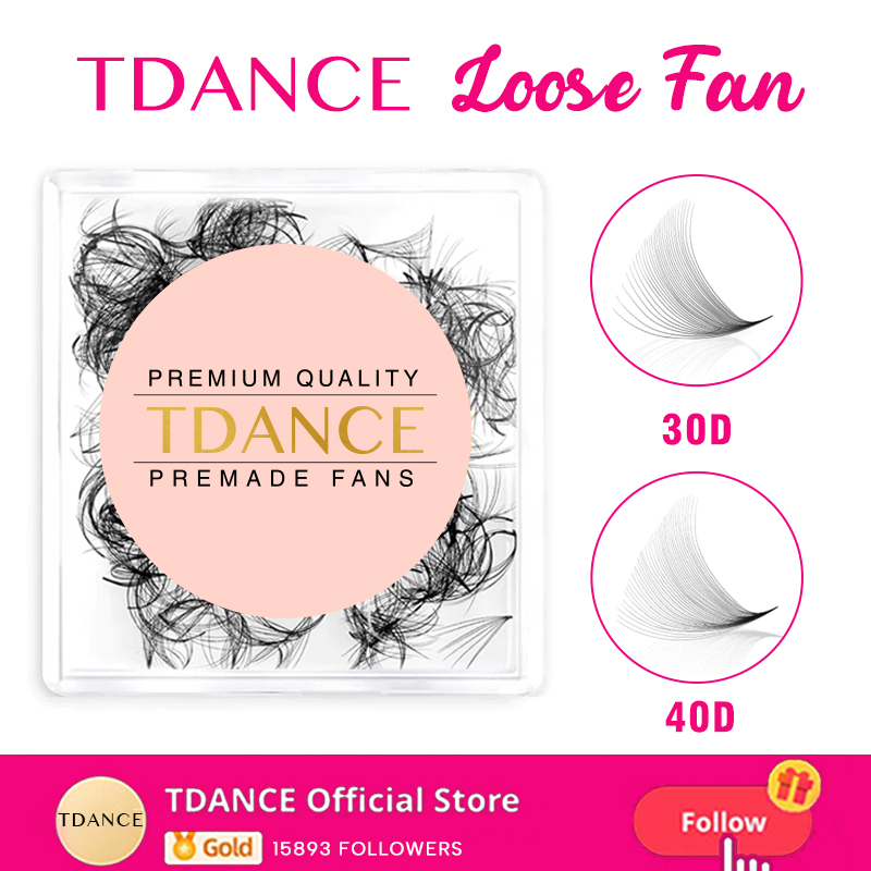 Eyelash Extension Medium - TDANCE 30D/40D luźne wachlarze spiczaste rzęsy
