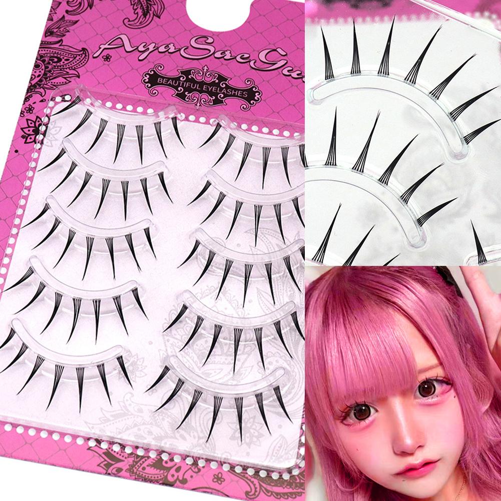 Eyelash Extension Doll Eye - Sztuczne rzęsy jednoczęściowe, czarne, na pasku,