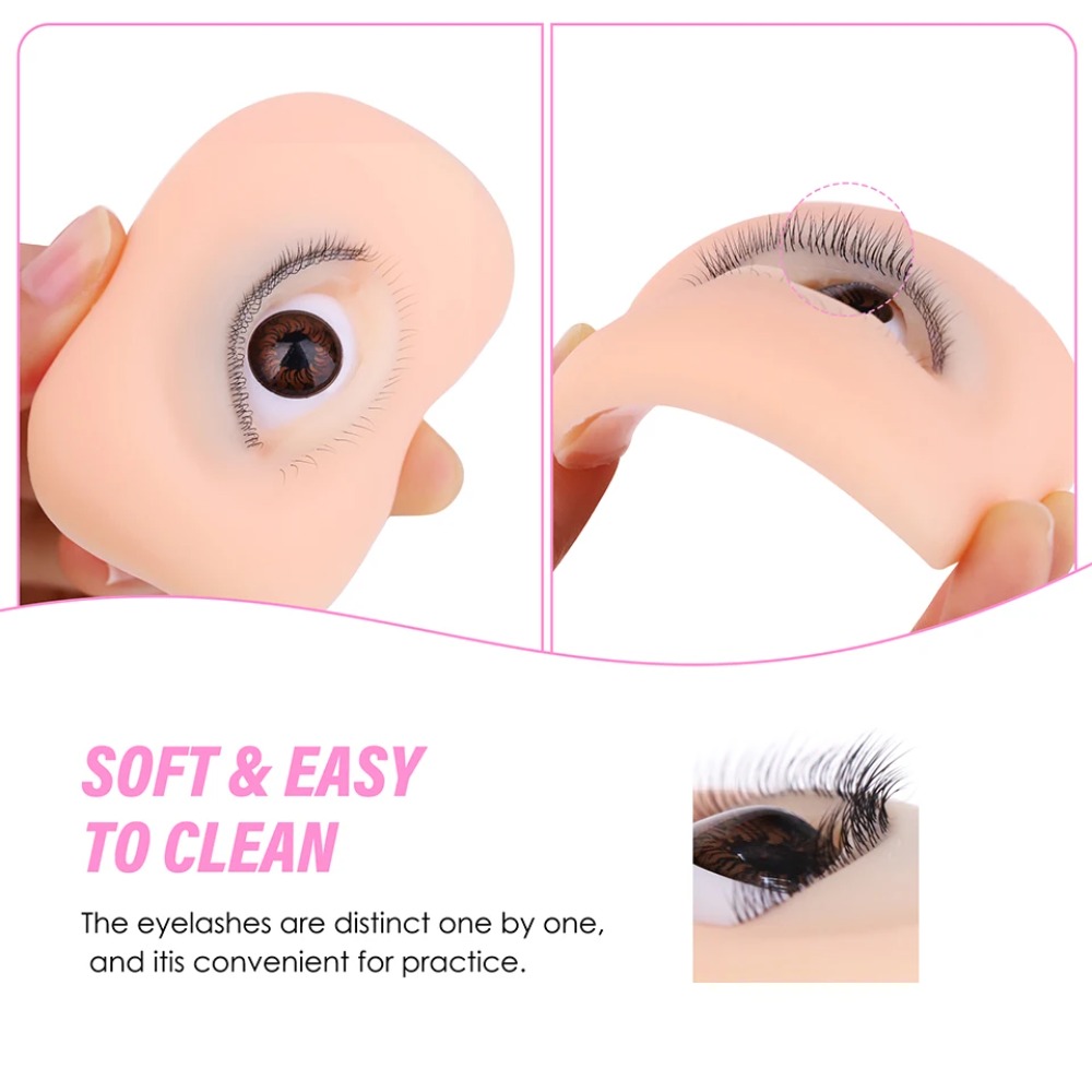 Eyelash Extension Doll Eye - 3-warstwowy silikonowy model oka manekina do