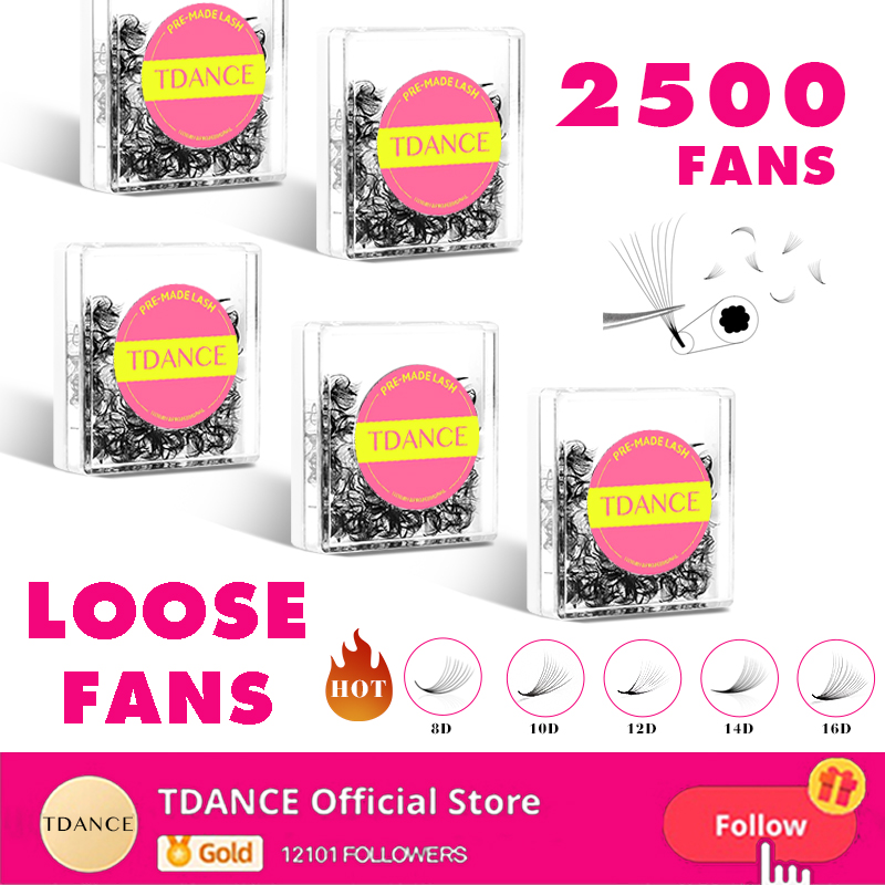 Eyelash Extension Medium - TDANCE 2500 wentylatorów spiczasta podstawa luźne