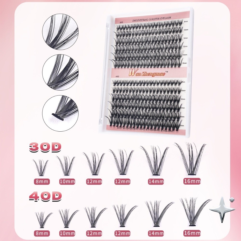Eyelash Extension Wispy - Sztuczne rzęsy o długości 8-16mm, do
