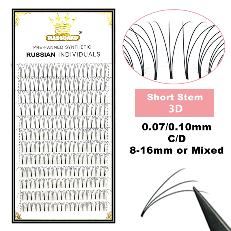 MASSCAKU Premade Russian Volum – Eyelash Extension Human Hair recenzja i cena