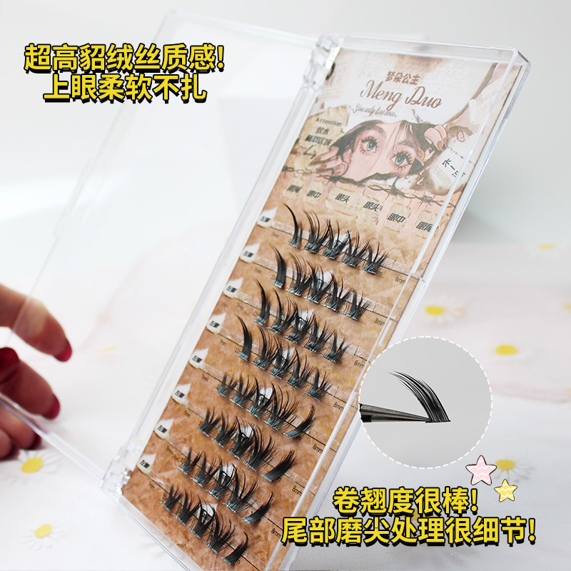 Nowy kocie oko rzęsy z norek 3 – Eyelash Extension Cat Eye Wispy recenzja i cena