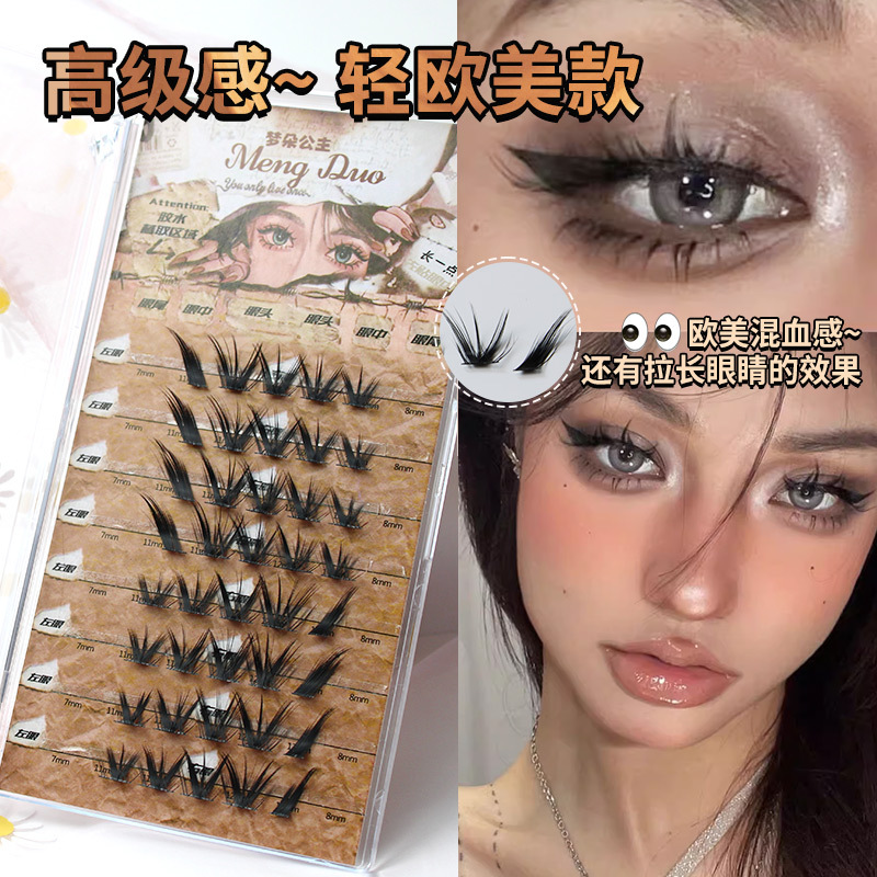 Nowy kocie oko rzęsy z norek 3 – Eyelash Extension Cat Eye Wispy recenzja i cena