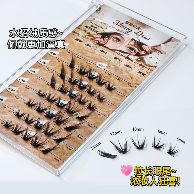 Nowy kocie oko rzęsy z norek 3 – Eyelash Extension Cat Eye Wispy recenzja i cena
