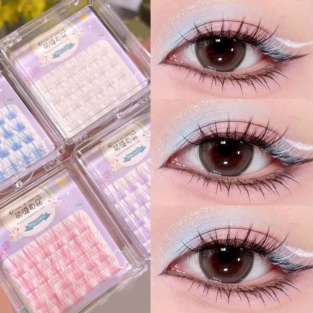 Kolorowe rzęsy segmentowe 3D z – Eyelash Extension Wispy recenzja i cena