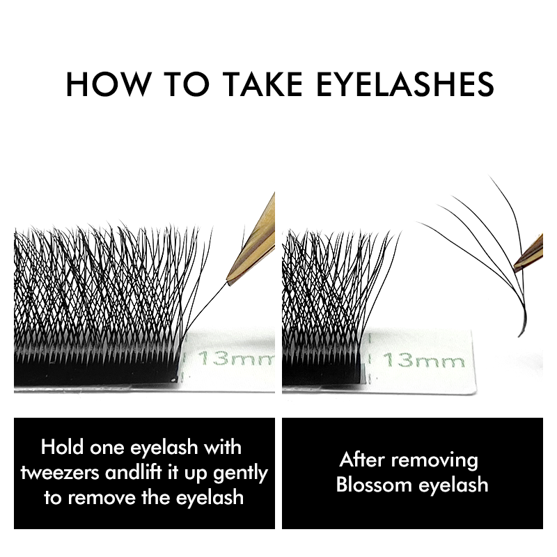 NATUHANA W-Shaped 4D 5D Volume – Eyelash Extension Human Hair recenzja i cena