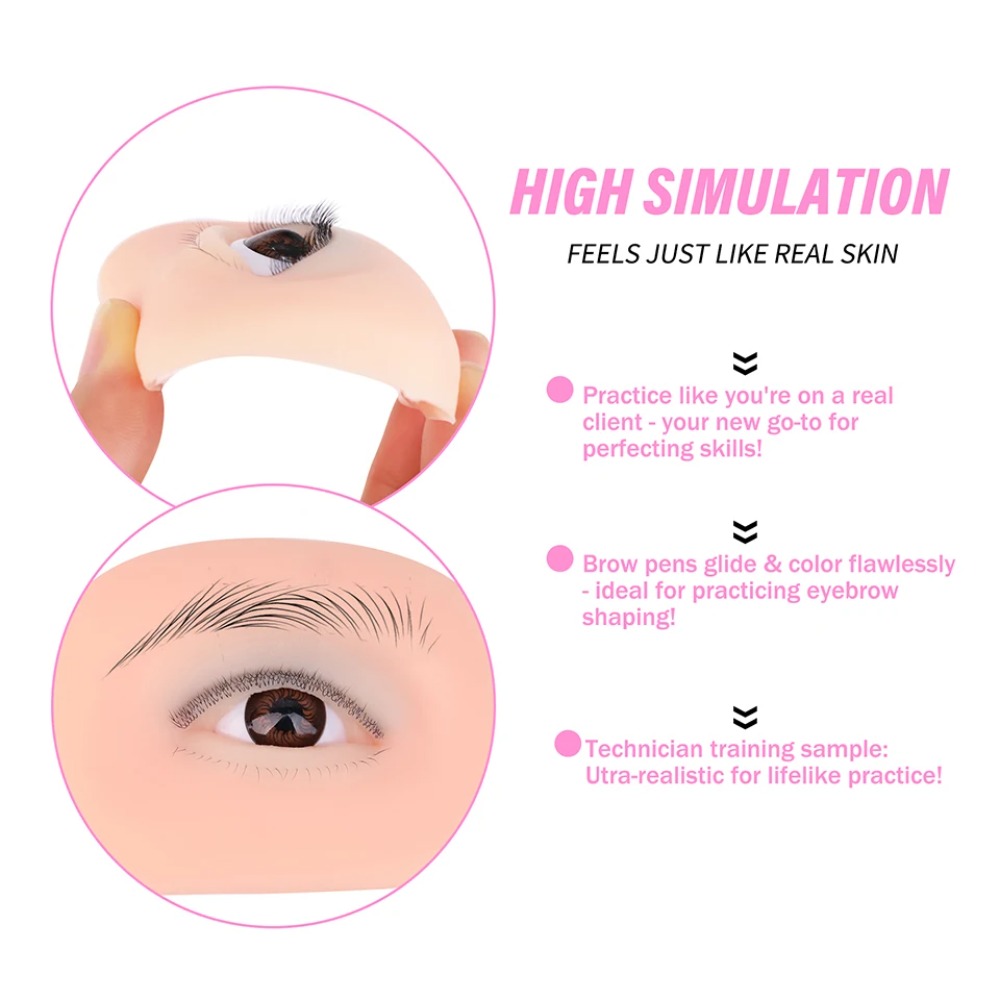 3-warstwowy silikonowy model o – Eyelash Extension Doll Eye recenzja i cena