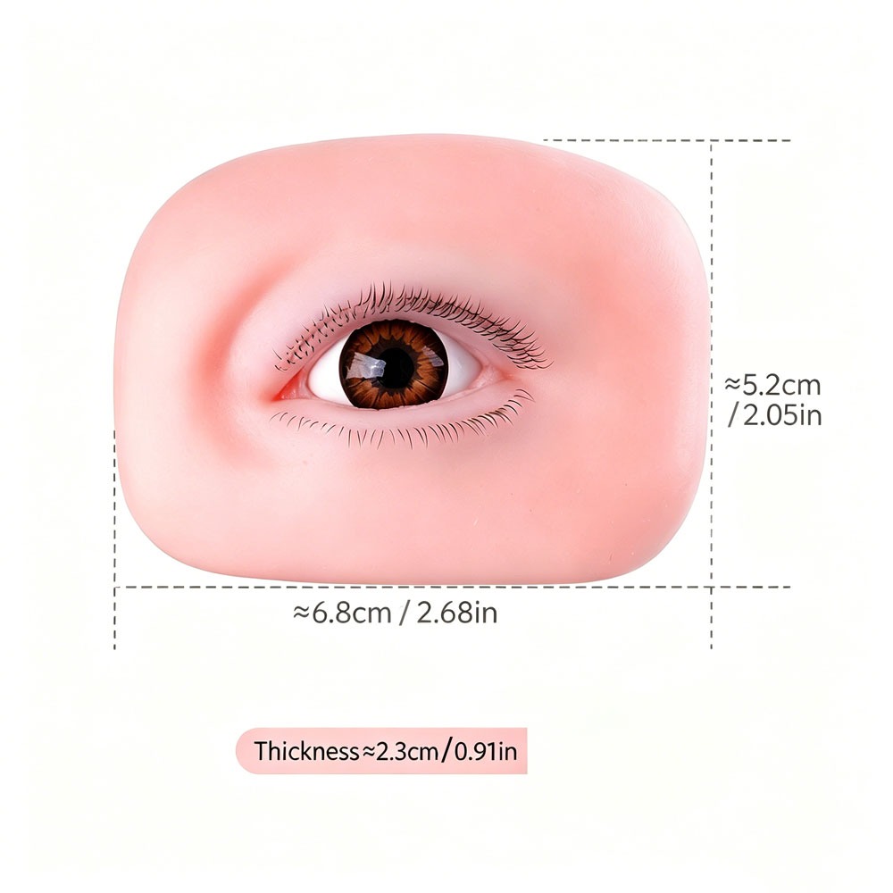3-warstwowy silikonowy model o – Eyelash Extension Doll Eye recenzja i cena
