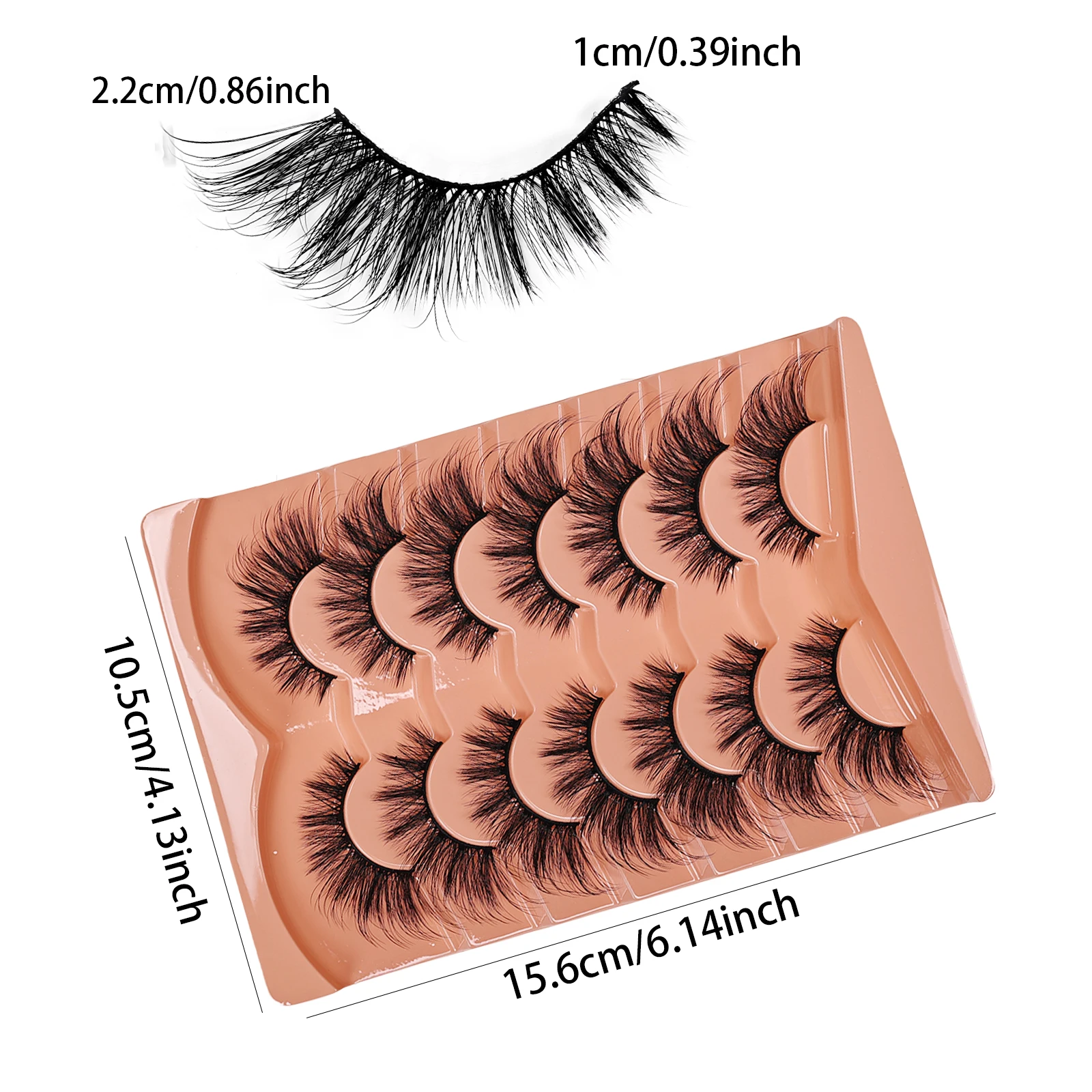 7 par rzęs typu kocie oko, nat – Eyelash Extension Cat Eye Wispy recenzja i cena