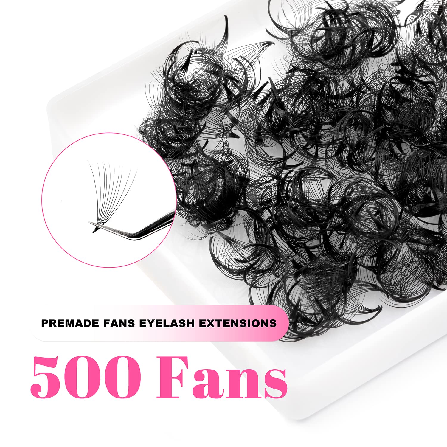TDANCE 500Fans Pointy Base Loo – Eyelash Extension Medium recenzja i cena