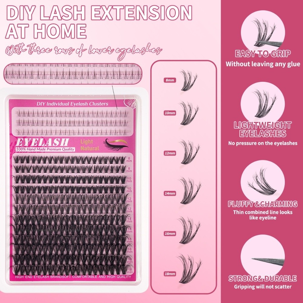 Sztuczne rzęsy o długości 8-18 – Eyelash Extension Wispy recenzja i cena