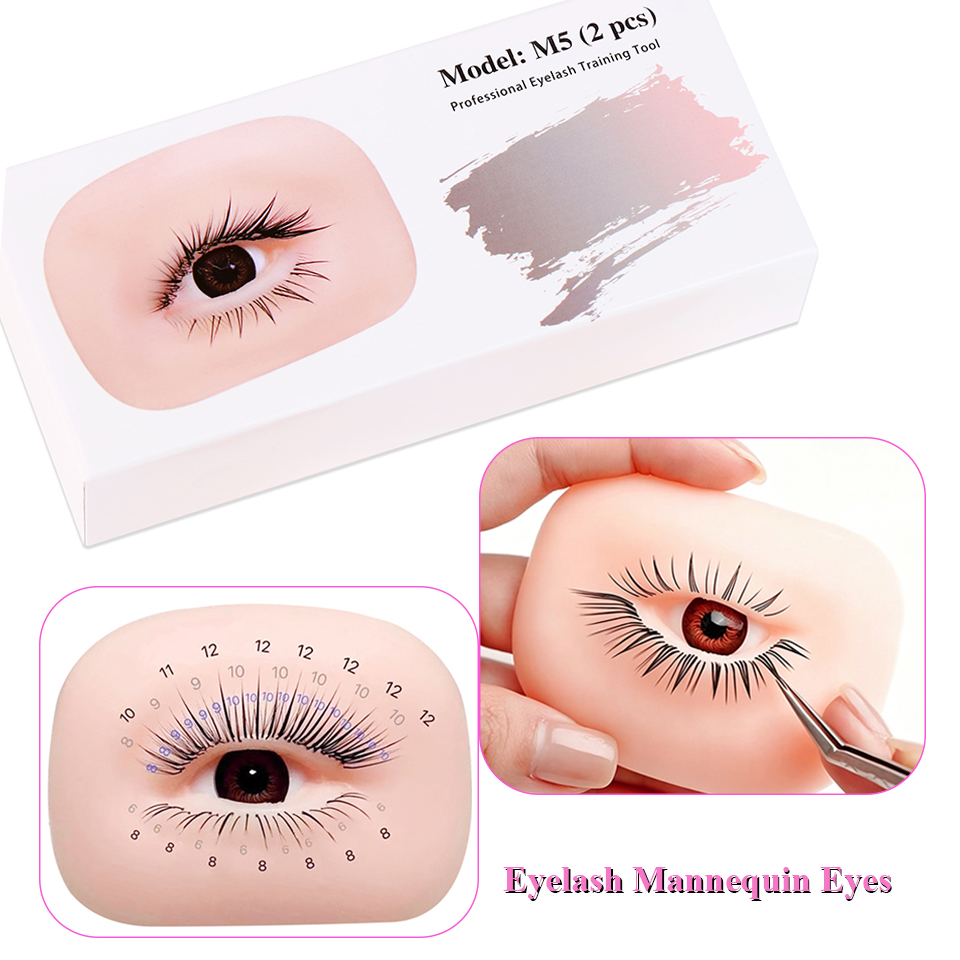 Model oczu z 3 warstwami rzęs  – Eyelash Extension Doll Eye recenzja i cena