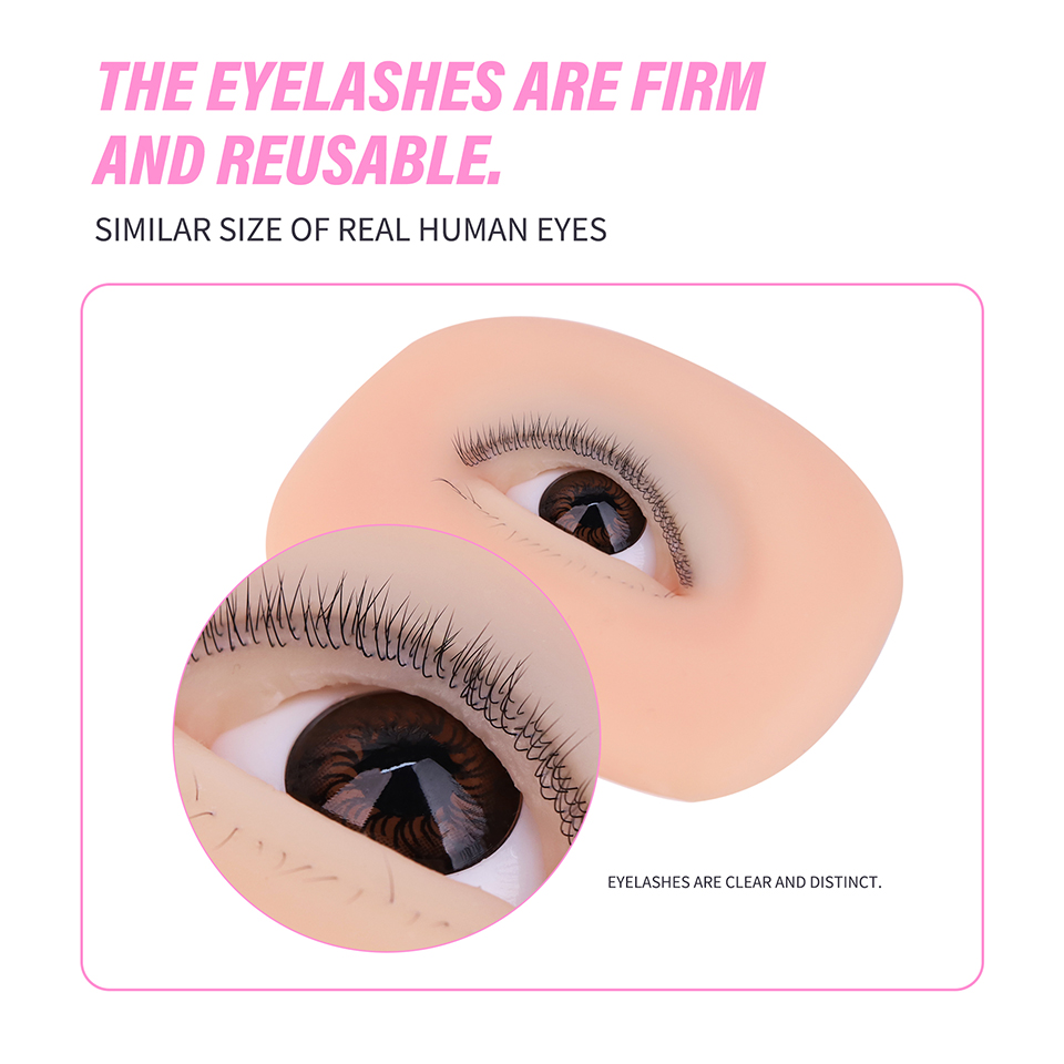 Model oczu z 3 warstwami rzęs  – Eyelash Extension Doll Eye recenzja i cena