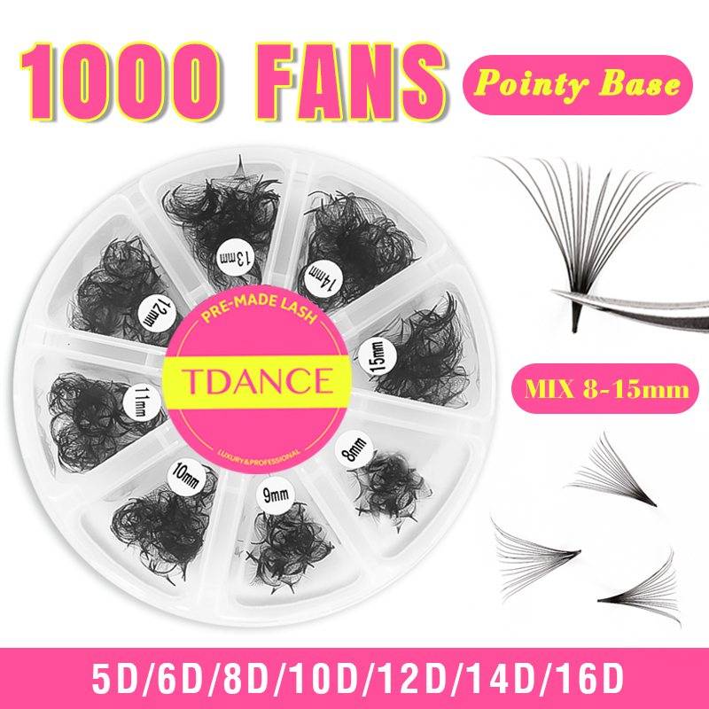 TDANCE 1000 Fans Loose Fan Mix – Eyelash Extension Medium recenzja i cena