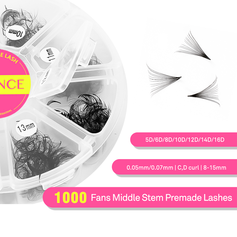 TDANCE 1000 Fans Loose Fan Mix – Eyelash Extension Medium recenzja i cena